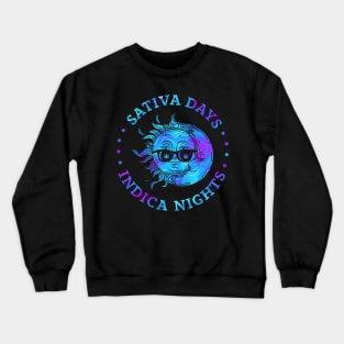 Sun & Moon Sativa Days Indica Nights Crewneck Sweatshirt